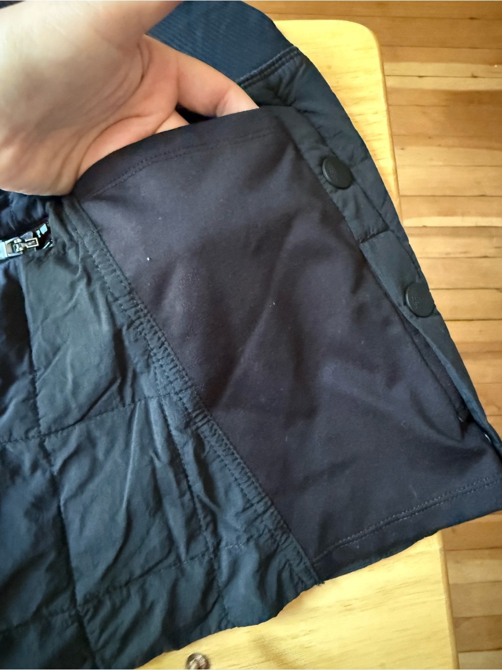 FP Movement by Free People Black Quilted Mini Skirt with Side Snap size XS - Picture 5 of 7